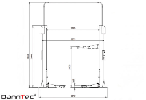 3. Herrmann ECO Lift 2.35 Zweisäulen Hebebühne - Image 2