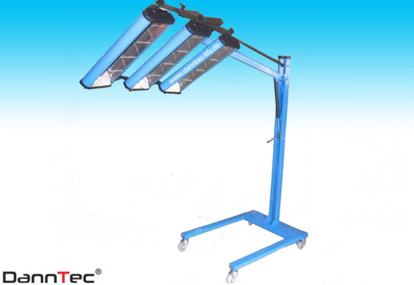 07 Profi IR-Lacktrockner 3 Lampen 3000 W 230 V Infrarotstrahler Heizstrahler - Image 2