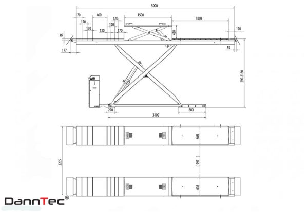 8. RP 8250 B2 Scherenhebebühne f. Achsvermessung - Image 3