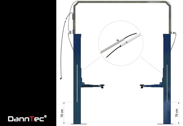 Leuchtsystem Hebebühne