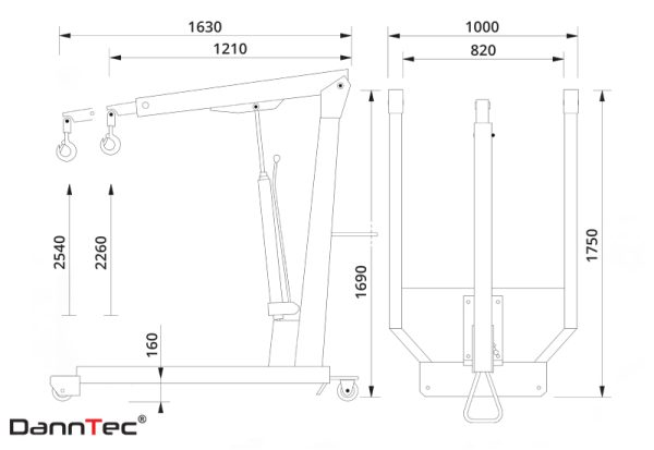 WJN 15 AC Hydraulic Maße